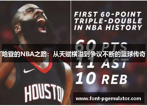 哈登的NBA之路：从天赋横溢到争议不断的篮球传奇