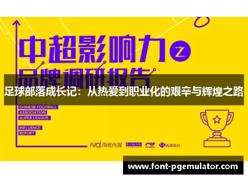 足球部落成长记：从热爱到职业化的艰辛与辉煌之路