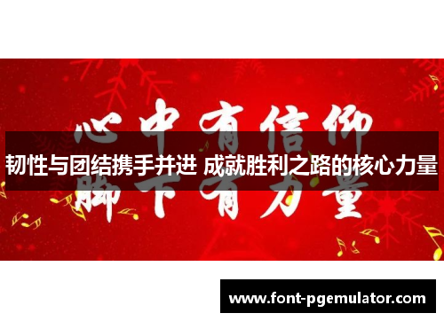 韧性与团结携手并进 成就胜利之路的核心力量